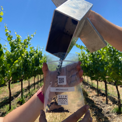 Sample Bag Pouring Process